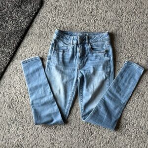 Hi rise skinny jeans